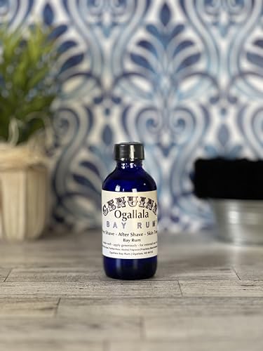 Ogallala Bay Rum Genuine Soothing Genuine Aftershave | Hand Crafted | Old Fashioned Bay Rum Scent 4 Fl Oz