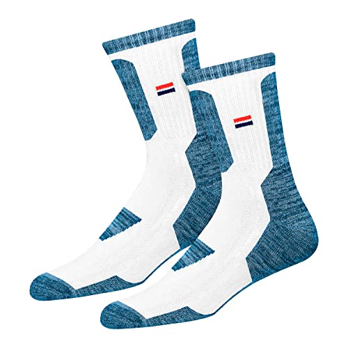 NAVYSPORT Sports Socks for Men Cushion Terry Cotton Crew Athletic Socks Men, Pack of 3, Free Size