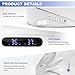 Bonxrdun Electric Bidet Toilet Seat Elongated, Slow Close Seat, Warm Air Dryer, Remote Control, LED Light, Smart Heated Bidet Seat, Temp Adjustable Toilet Lid