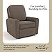 Storkcraft Amalfi Deluxe Power Recliner Swivel Glider – Premium Electronic Nursery Rocking Chair, Oeko-TEX 100 Certified, Includes Dual-USB Charging Port with USB-A & USB-C (Mountain Brown Boucle)
