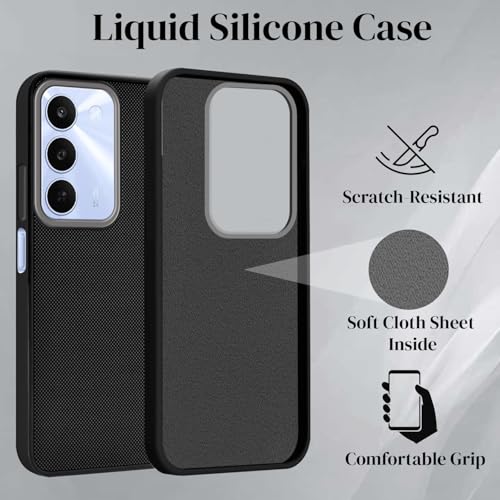Image of Jkobi Rubberised Back Cover Case for Realme C83 5G (Textured Grip Design | Micro-Fiber Cloth Inside | Slim and Light Weight | Soft Touch and Feel)