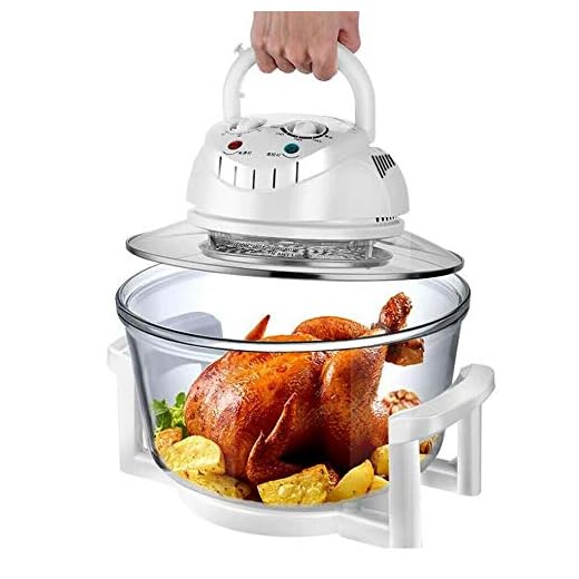 CNCEST Air Fryer Oven,360 °Vertical Heating Grease Removal Infrared Convection Healthy Meal Electric Convection Oven Cooker with Fried, Roasted, Steamed, Defrosted Function