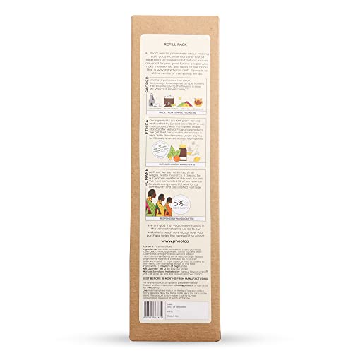 Image of Phool Luxury Incense Lavender Refill Pack - 80 Organic Charcoal & Sulphur-Free Agarbatti (200g), Relaxation & Sleep Aroma, Aromatherapy
