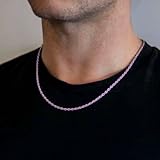 Cheria 925 Sterling Silver Chain for Mens, 3mm Silver Rope Mens Chain Necklace, Men Jewellery Gift for Man 20 Inch - Image 3