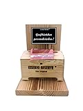 Die ausgefallene originelle lustige Geschenkidee. Ein absoluter Hingucker und Gag für viele verschiedene Anlässe. Holz geflammt, Größe ca. 19x19x14 cm