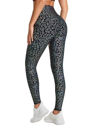 Image of THE GYM PEOPLE Thick High Waist Yoga Pants with Pockets, Tummy Control Workout Running Yoga Leggings for Women