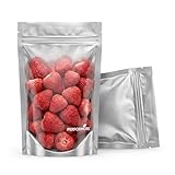 Stand Up Pouch Bags, 6' x 9', Heavy Duty, 100 Pack, Clear Front with Aluminum Foil Back - Resealable Ziplock and Heat Sealable for Food Storage