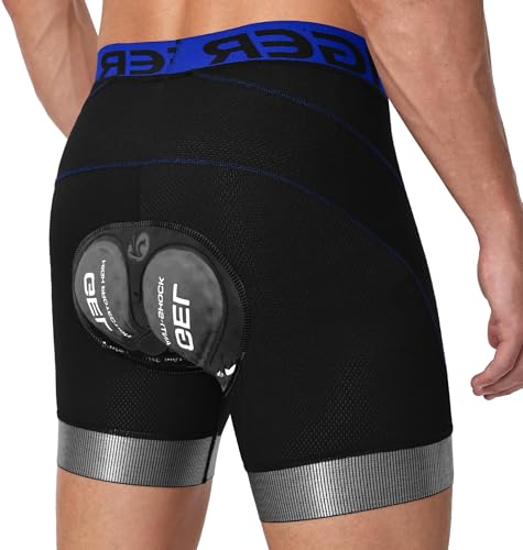 X-TIGER Bike Shorts for Men 5D Gel Padded Anti-Slip Leg Cycling Underwear Mountain Bicycle Riding...