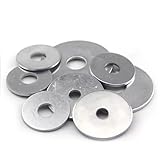 M8 x 24mm OD Fender Washer,18-8 (304) Stainless Steel Flat Washer, 8mm ID x 24mm OD, 100Pcs - Image 3