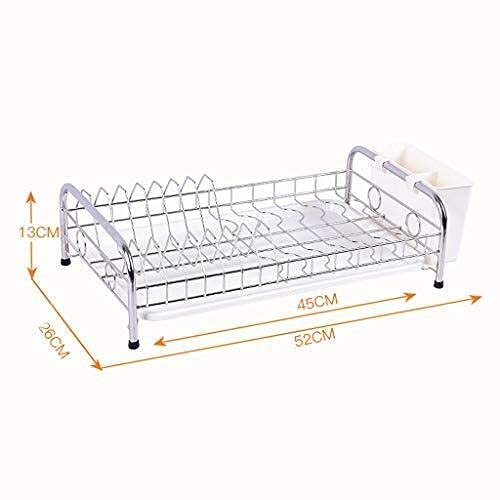 Scolapiatti Scolapiatti in Acciaio Inox 304 Scolapiatti da Cucina Vassoio portaoggetti Scolapiatti Filtro per Lavaggio stoviglie Scolapiatti con vaschetta raccogligocce