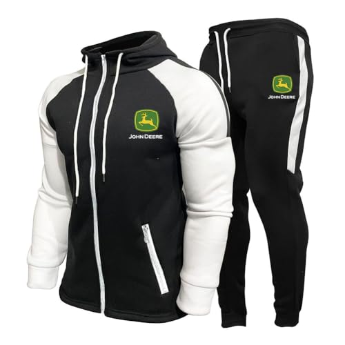 MAUXpIAO Hombres/mujeres De.e.r.e algodón sudadera con capucha pantalones traje ropa deportiva clásica ropa casual para correr joggers/B/XL