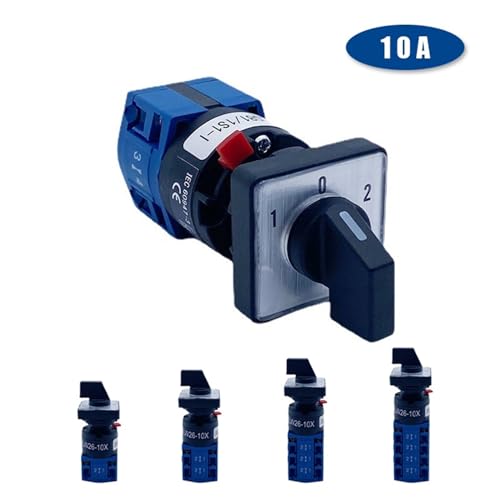 Interrupteur à came rotatif LW26-10S 10A inverseur de source tripolaire 16mm