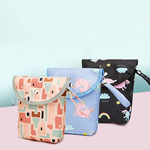 EXCEART Carrinho de Bebê Secos E Molhados Sacos de Fraldas Bolsas Portátil Bolsos Viagem Recipiente