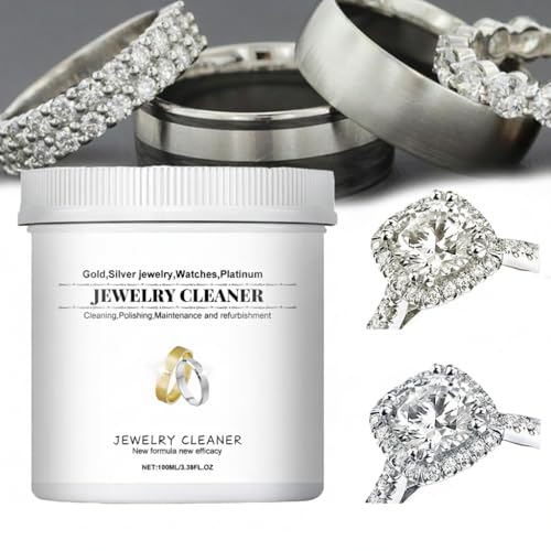Jewelry Cleaner Solution For Diamond Gold Silver Gemstones and Watches Effective Tarnish Remover for All Jewelry Types