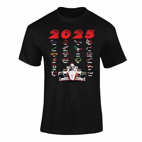 Formula Racing 2025 T Shirt 1 – Grand Prix Circuits Map Tee, Motorsport Fan Shirt, Racing Track T-Shirt for Kids - Black 911