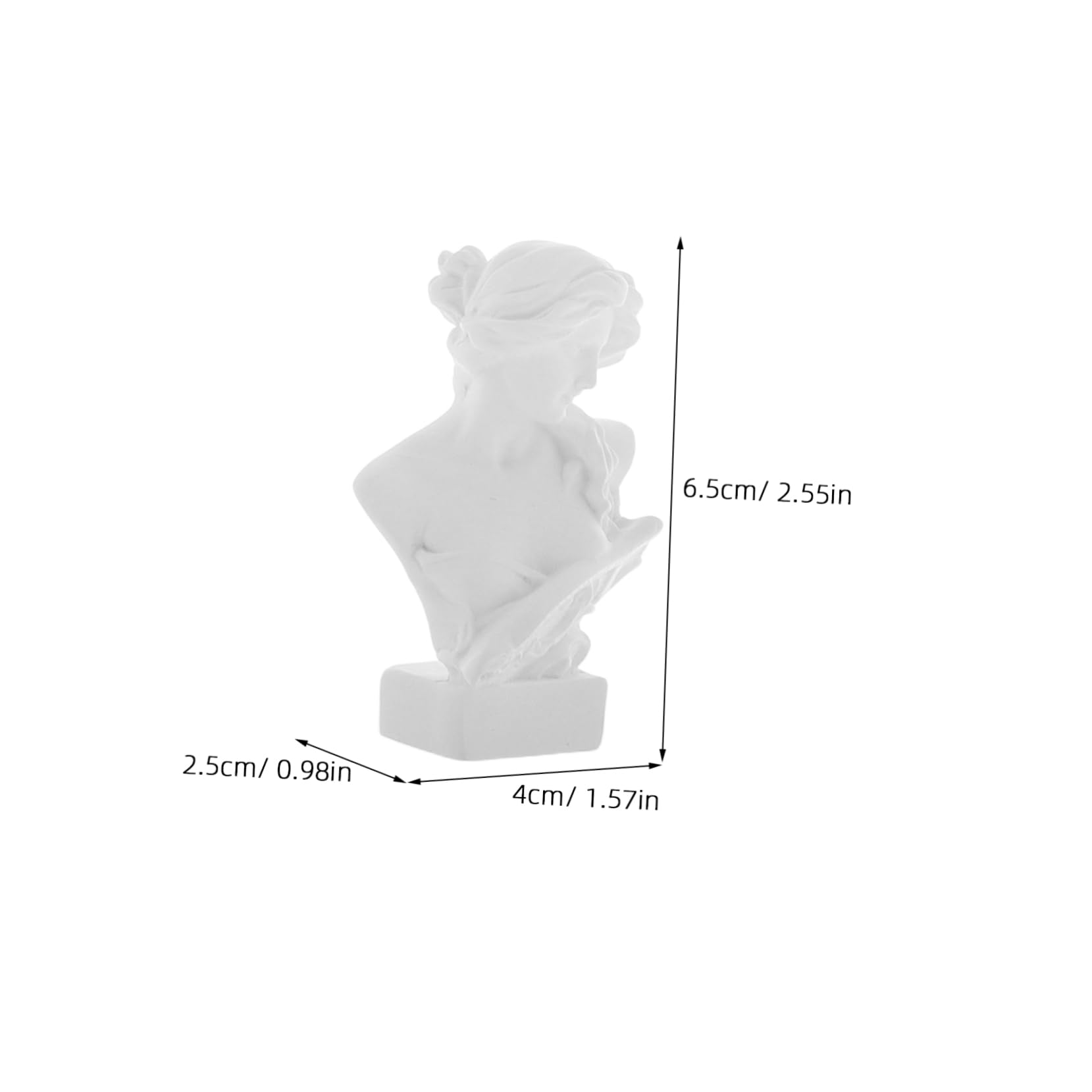 KOMBIUDA 6pcs Mini Plaster Bust Statues Decorative Figurines Inspired by Mythology for Home Decor Office Desk Accents and Artistic