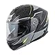 MTR K-4 Evo Klapphelm, als Jethelm & Integralhelm ECE 22.06 Geprüft, Motorradhelm mit Sonnenvisier, Mopedhelm mit Komfort-Innenfutter, Motorradhelm Herren & Damen, Fusion Grau/Neongelb, XXL