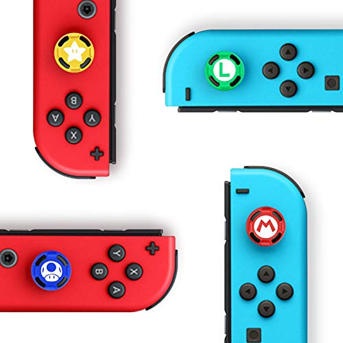 4 peças de silicone Joystick Thumb Stick Grip Case Cap para Nintendo Switch NS NX Joy-Con