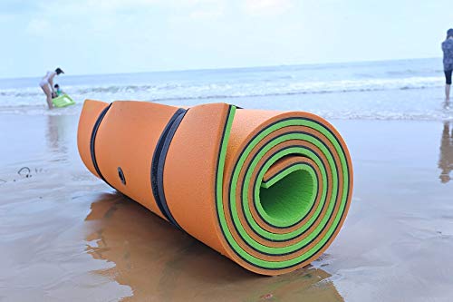 Tapete Flutuante Gigante - 5,5M x 1,85M verde/preto /laranja