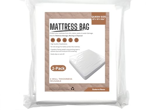 2-Pack Queen Mattress Bags Waterproof Cover 61