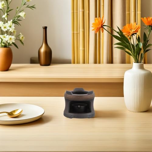 Calentador de té de cerámica con base resistente al calor para hostelería 8