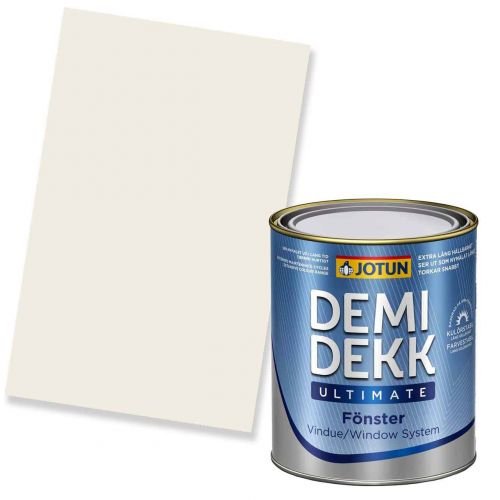 JOTUN DEMIDEKK ULTIMATE FÖNSTER Holzfarbe RAL 9010 Reinweiss 0,75l
