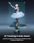 OBSBOT Tiny 2 Webcam 4K Voice Control PTZ, AI Tracking Camera for Streaming | 4K Webcam with 1/1.5" Sensor, Gesture Control, 60 FPS, HDR Light Correction, Auto Focus, Web Camera for PC, Desktop, Meeting