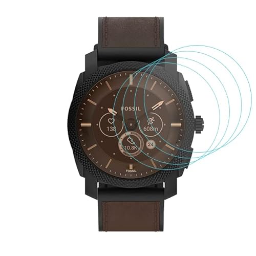 4-Pack Screen Protector Compatible with Fossil machine Gen 6 Hybrid(Full Coverage) Anti-Bubble Clear Film