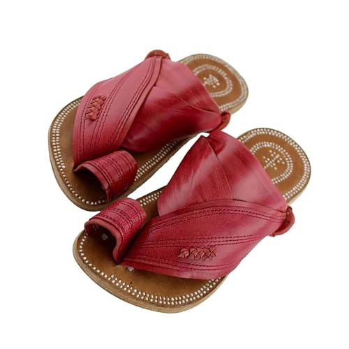 Men's Summer Leisure Bunion Corrector Summer Beach Shoes Slippers, Comfortable Fashion Non Slip Big Toe Foot Corrector Sandals, for Pain Relief Hallux Valgus Bunion Symptoms