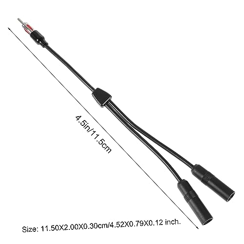 Adaptador de antena para coche macho a hembra con divisor de señal 2