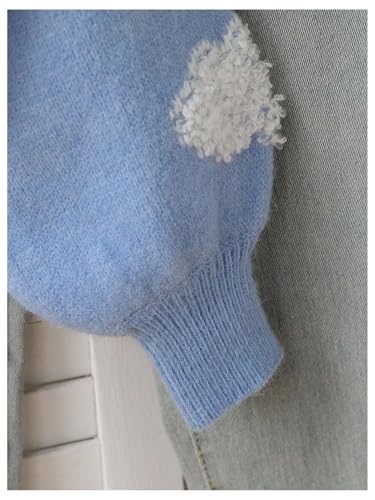 Girl's Cute Cloud Graphic Cardigan Sweater Open Front Long Sleeve Knit Light Weight Cardigans Outerwear4