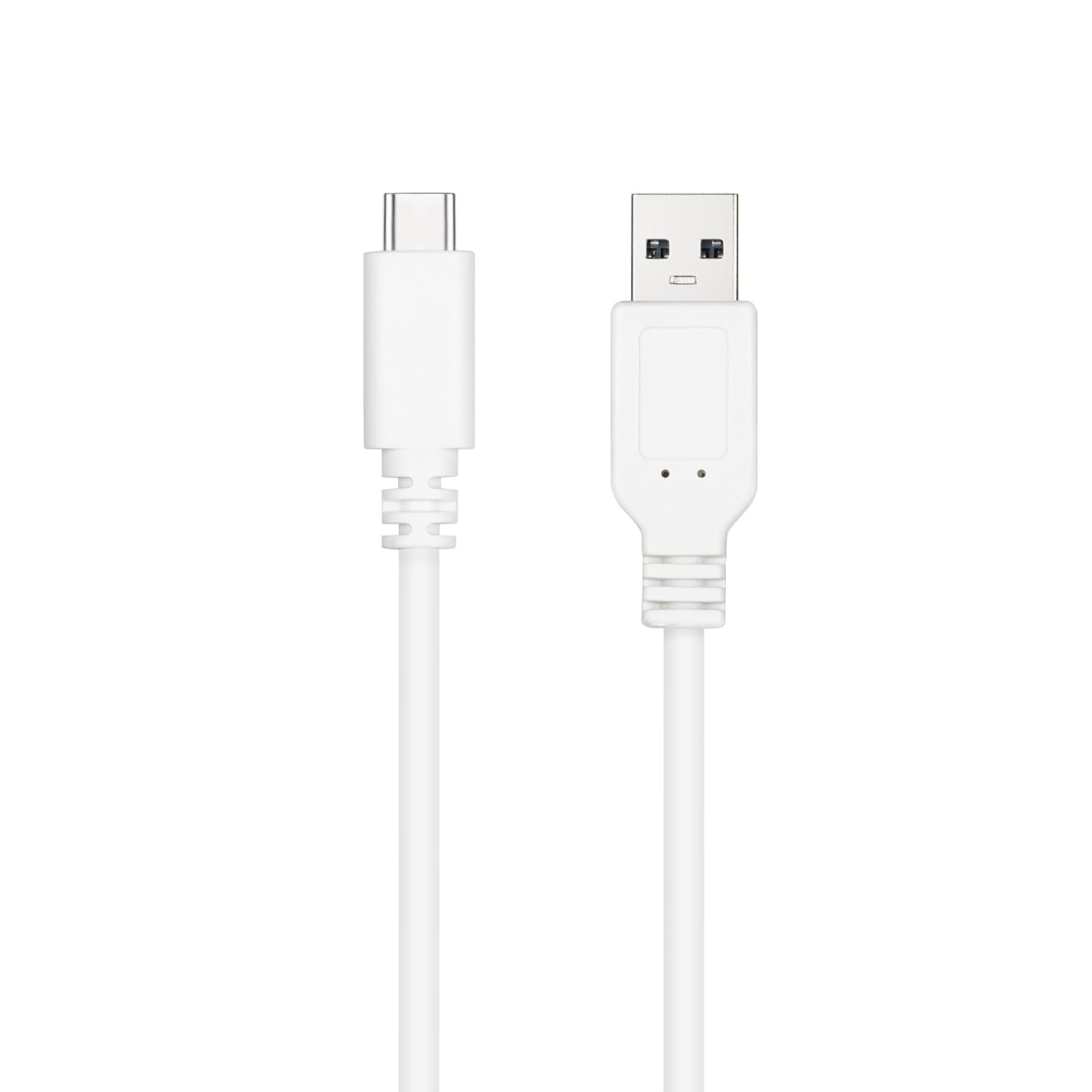 NANOCABLE 10.01.2102-W USB 2.0 Cable 3 A USB-C/M-A/M White 2 m