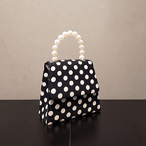 Image of Women Polka Dot Tote Bag Top Handle Bag Shoulder Bag Crossbody Bag