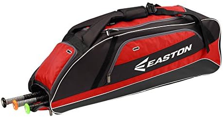 EASTON E500T Bat & Equipment Tote Bag, Baseball Softball, 3 Bat Compartment, Vented Pockets, Side Pocket, Interior Valuables Pocket, Water Bottle Pocket, Backpack Straps, Fence Hook