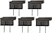 Creative Hobbies SPLUGBR, Easy Snap On End Plug, For SPT-1 Wire, Residential Grade, Polarized, Non-Grounding, 8 Amp, 125 Volt, Brown, Pack of 5 Plugs