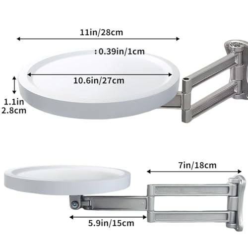 Table de nuit pliable et suspendue pour un gain de place maximal autour des lits et studios - 4