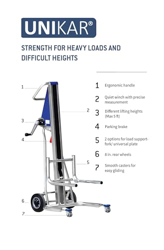 Carretilla de mano manual SANO LiftKar UniKar 43in, capacidad 150 kg miniatura 5