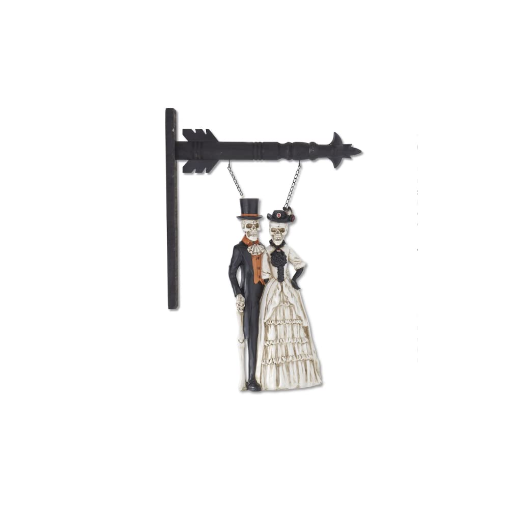 Flèche de remplacement couple squelette habillé figurine résine 43,2 cm