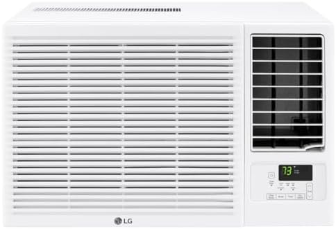 LG 12,200 BTU Window Air Conditioner with Supplemental Heat, 230/...