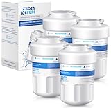 GOLDEN ICEPURE RWF0600A Refrigerator Water Filter Replacement for GE SmartWater MWFA, GWF, GWFA, FMG-1, WFC1201, GSE25GSHECSS, PC75009, 197D6321P006, Kenmore 9991, PC83879, 4PACK