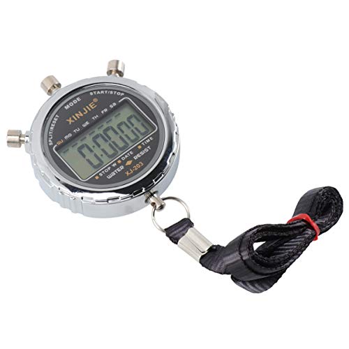 Ultechnovo Metal Stopwatch Timer, Digital Stopwatch With Extra Large Display And Buttons Waterproof Metal Handheld Chronograph Lcd Stopwatch Digital Timer For Sports Running #TOP3