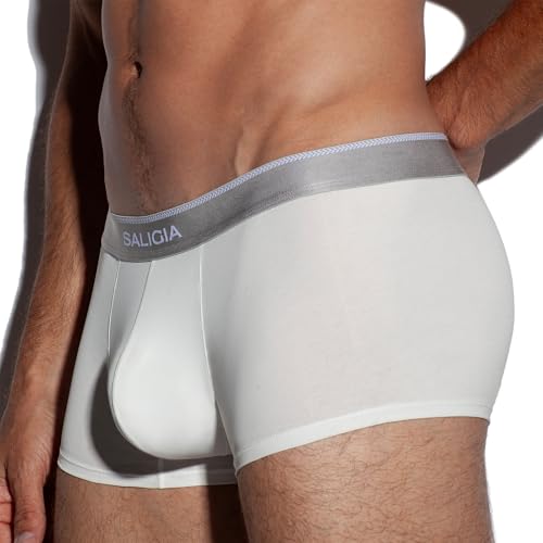 SALIGIA Retro Classic Men's Trunks - Premium Cotton Men's Underwear Pack with Breathable and Supportive Double-Layered Pouch3