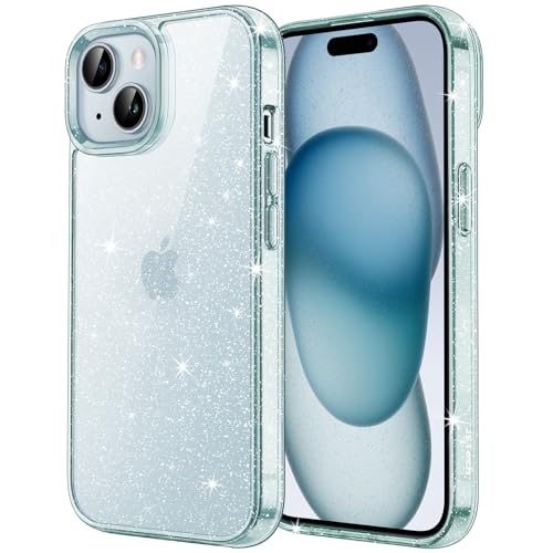 Image of JETech Glitter Case for iPhone 15, Blue