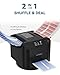 KPAW Automatic Card Shuffler and Dealer - 1-2 Decks Support 12 Players, 4 Drawing Remotes, Built-in Gameplays, 360°/180° Deal, for Poker, UNO, Phase 10, Skip-Bo, Rummy (Black)