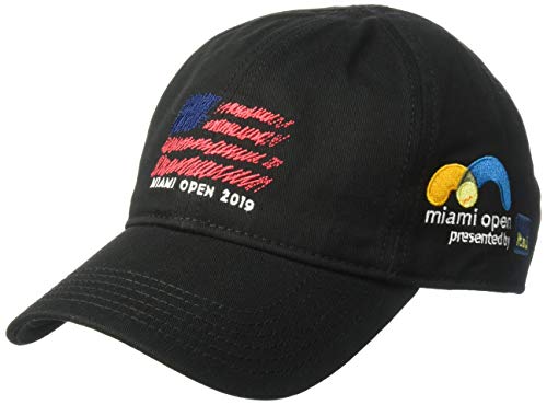 Lacoste Men's Sport Miami Open Edition Americana Cap, Black, M/L