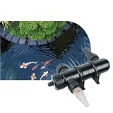 ACQUA LIMPIDISSIMA E MIGLIORE QUALITÀ DELL’ACQUA Il chiarificatore UV-C per laghetto aiuta a migliorare la qualità dell’acqua eliminando microrganismi e alghe sospese responsabili dell’acqua verde. La tecnologia a luce UV contribuisce a mantenere l’acqua più limpida e sana, favorendo un ambiente ideale per pesci e piante acquatiche.
