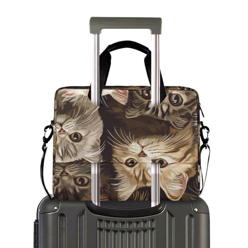 Bolso Maletín para Laptop 15.6 Pulgadas Marrón miniatura 3
