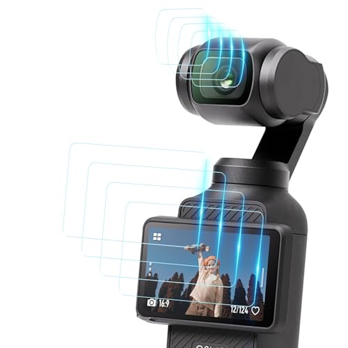 Simpeak �y4���g+4���zOsmo Pocket 3 �ی�t�B���� �����K���X �X�N���[���v���e�N�^�[ �J���������Y�ی�t�B���� 9H�d�x �������H �����z�� �C�A�h�~ DJI Osmo Pocket 3 �p �A�N�Z�T���[