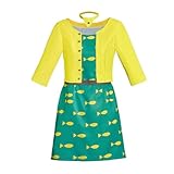 LoliMiss Women's Princess Carolyn Cosplay Costume Dress Outfits Full Set, Green
