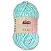 Wohnkult Himalaya 100 g Velvet Dolphin lana 40 colori a scelta per lavorare a maglia ciniglia, filato di ratina lucido, accessorio per vestiti (90006 | blu bambino)